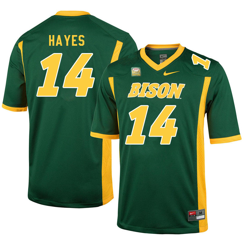 Men #14 Nathan Hayes North Dakota State Bison College Football Jerseys Sale-Green - Click Image to Close